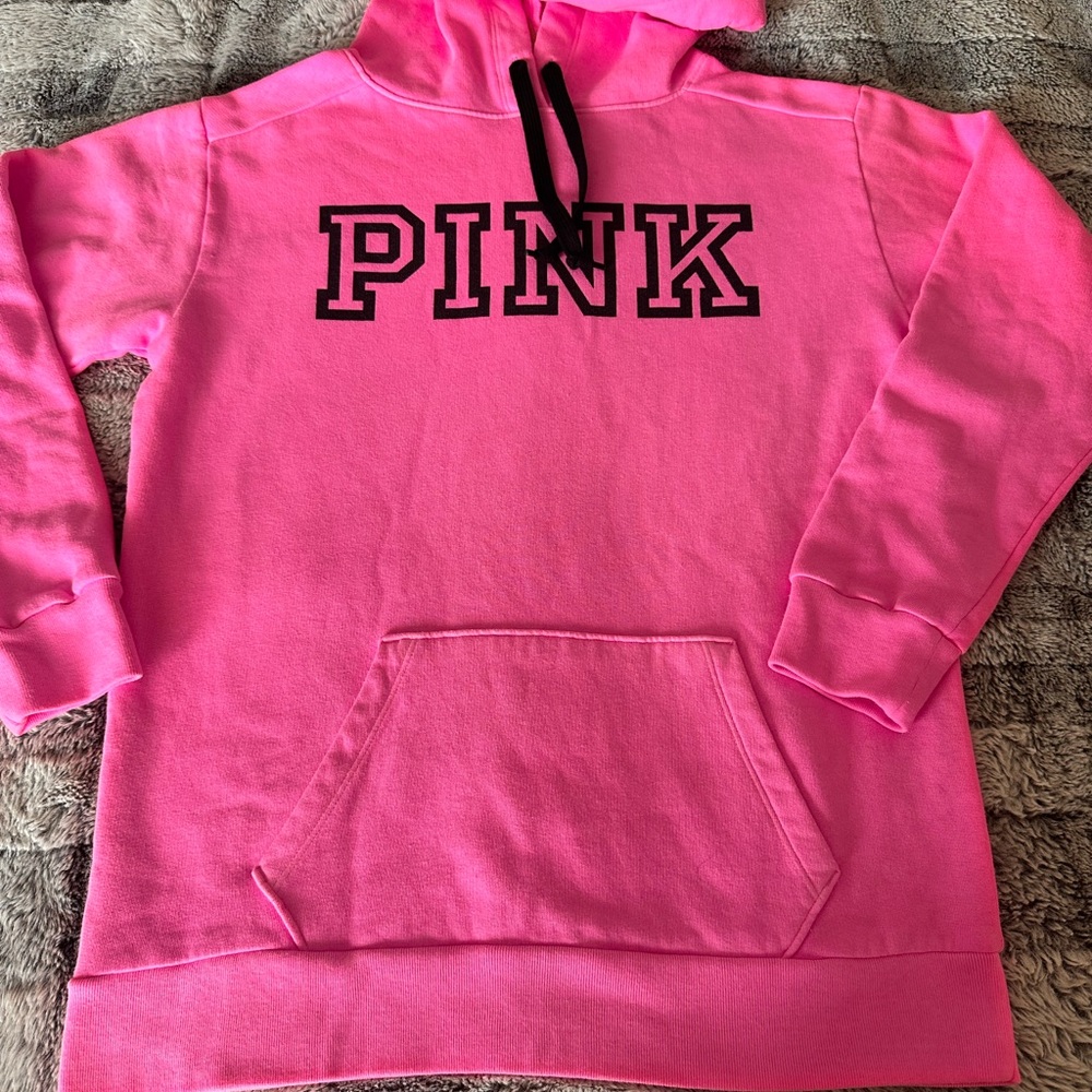 Vs PINK campus hoodie hot pink